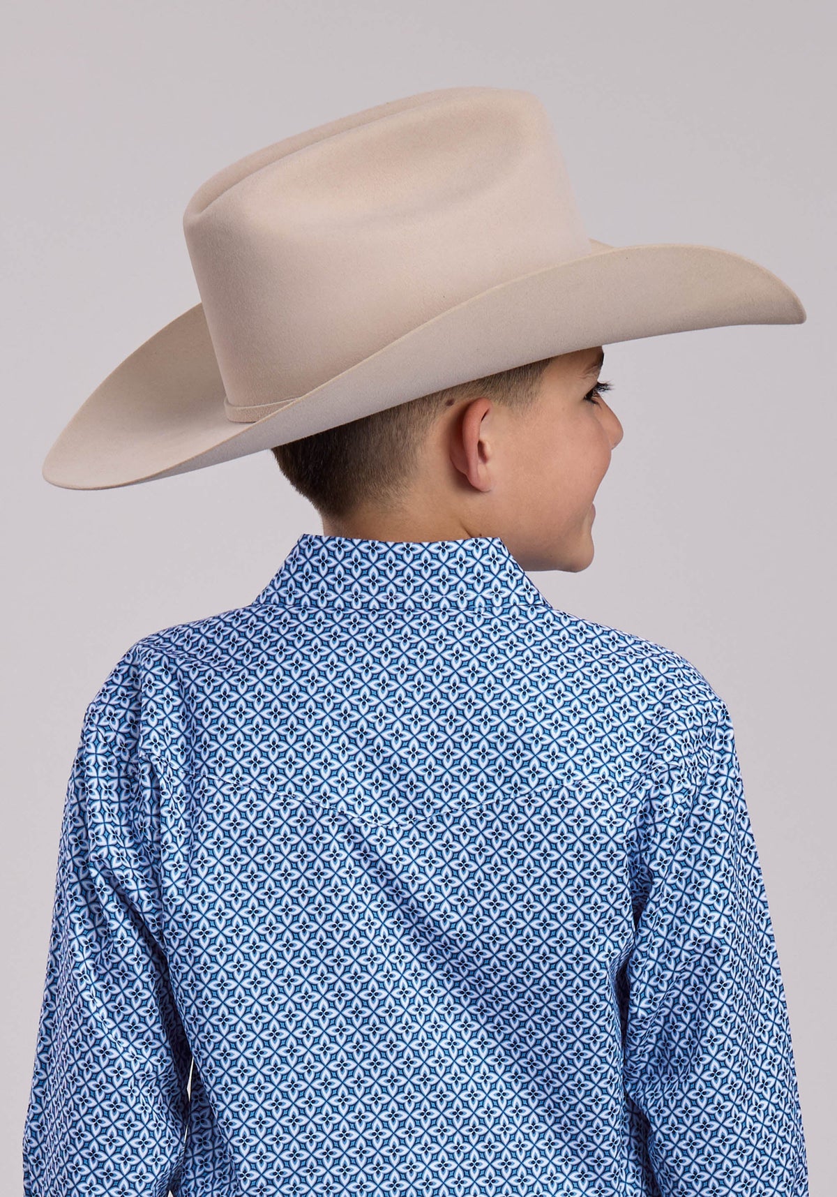 Roper Boys Roper Pinwheel Foulard Long Sleeve Snap Shirt