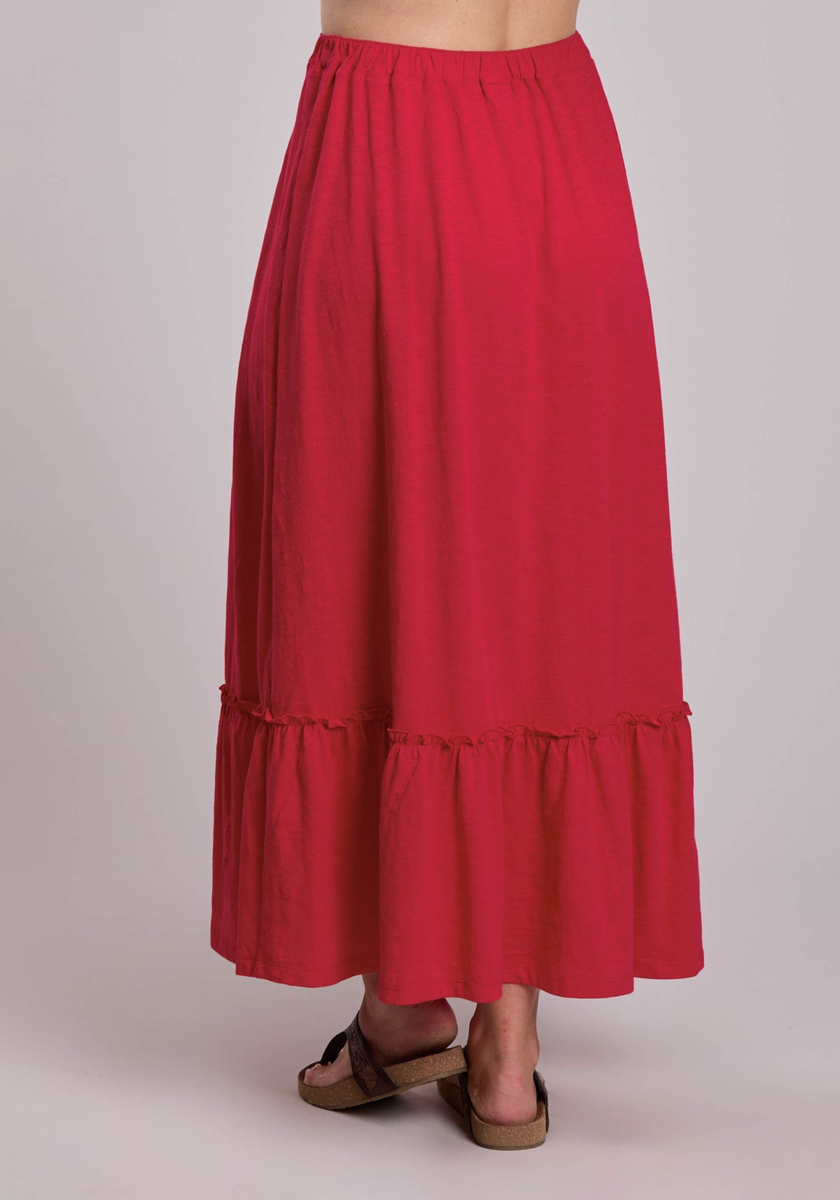 Roper Womens Roper Slub Jersey Knit Midi Skirt