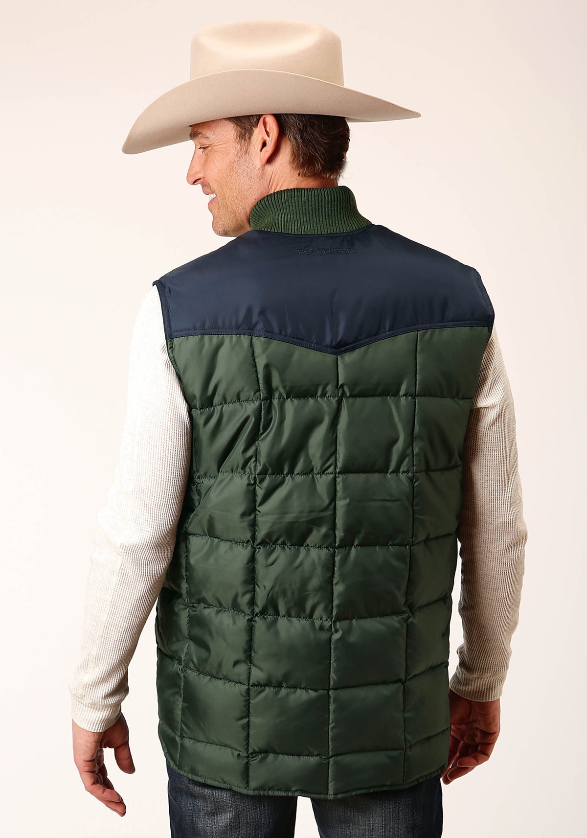 Roper Mens Quilted Polyfilled Vest