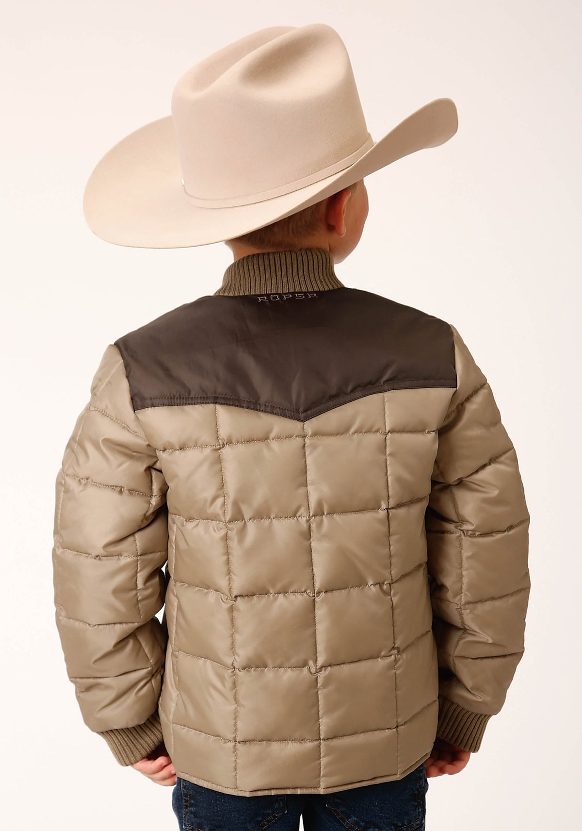 Roper Boys Quilted Polyfilled Jacket Poly Filled Western Jacket