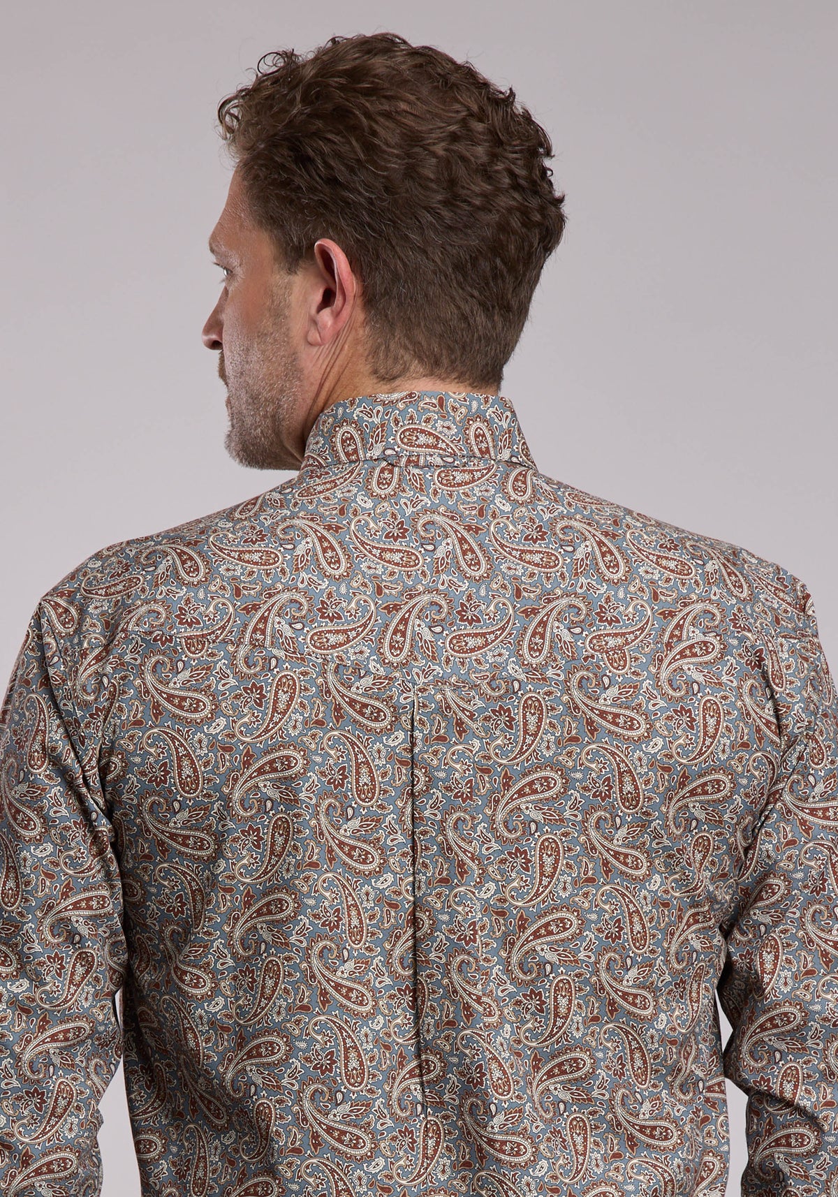 Roper Mens Roper Amarillo Paisley Western Button Up Shirt