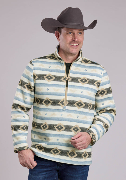 Roper Mens Roper Aztec Knit Pullover Sweater