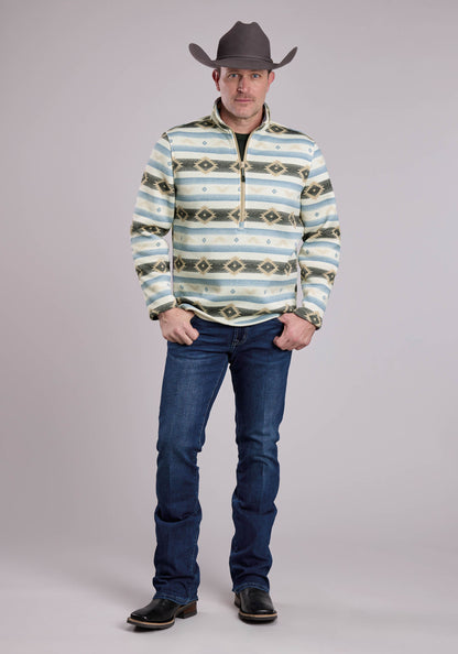 Roper Mens Roper Aztec Knit Pullover Sweater