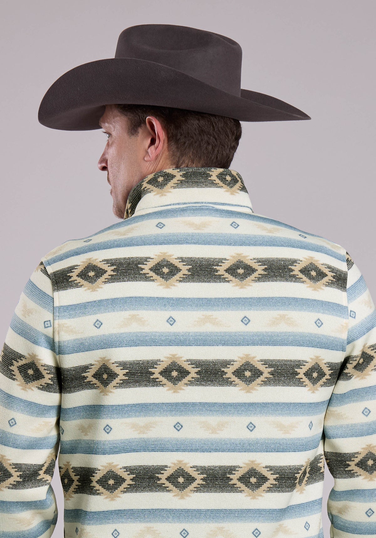 Roper Mens Roper Aztec Knit Pullover Sweater