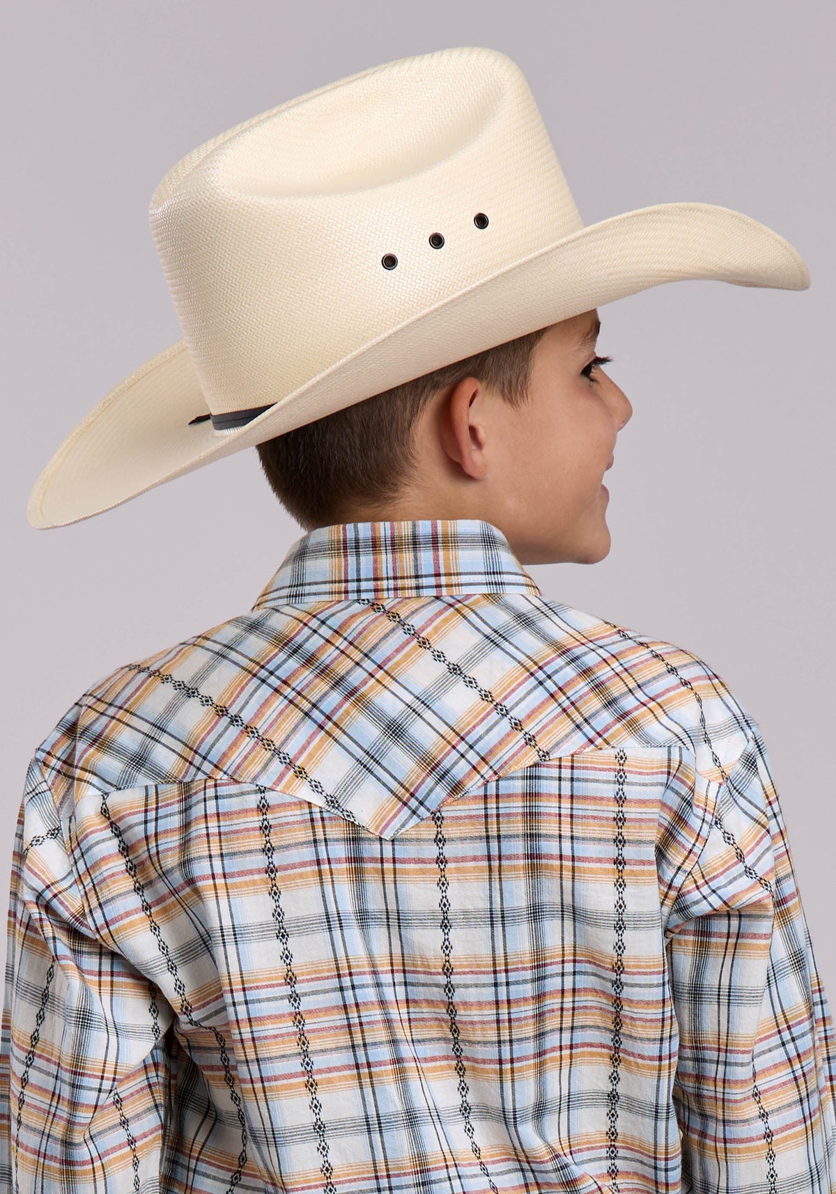 Roper Boys Roper Serape Plaid Western Sweater