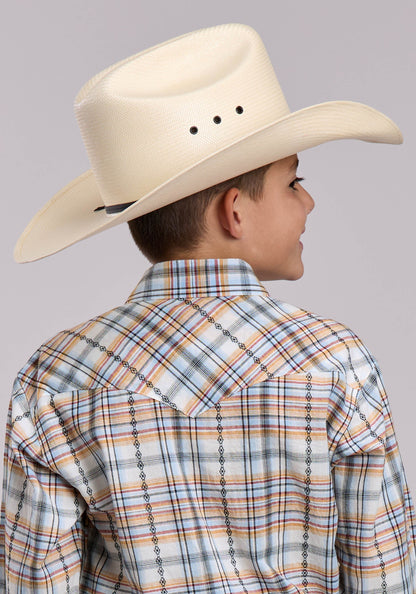 Roper Boys Roper Serape Plaid Western Sweater