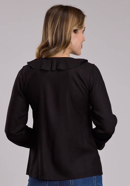 Roper Womens Roper Black Western Blouse