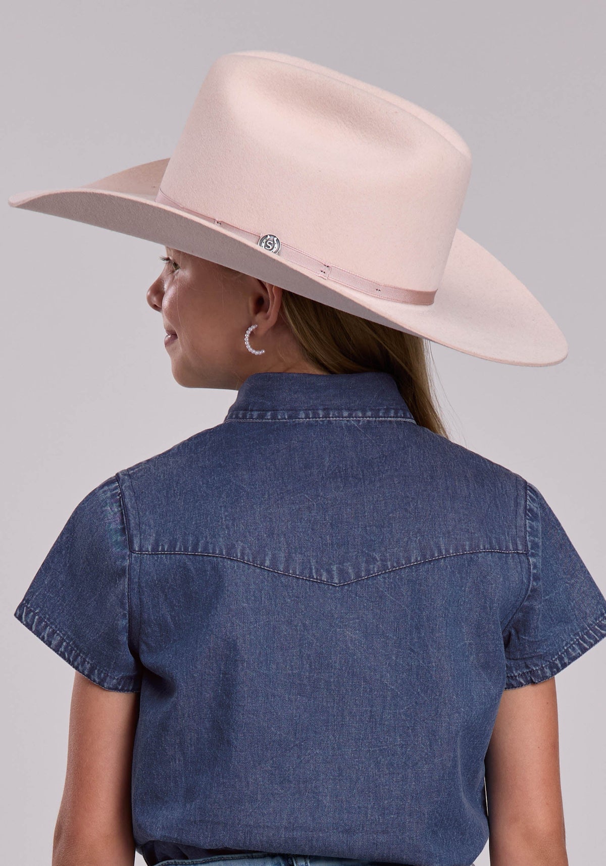 Roper Girls Roper Dark Blue Denim Western Blouse