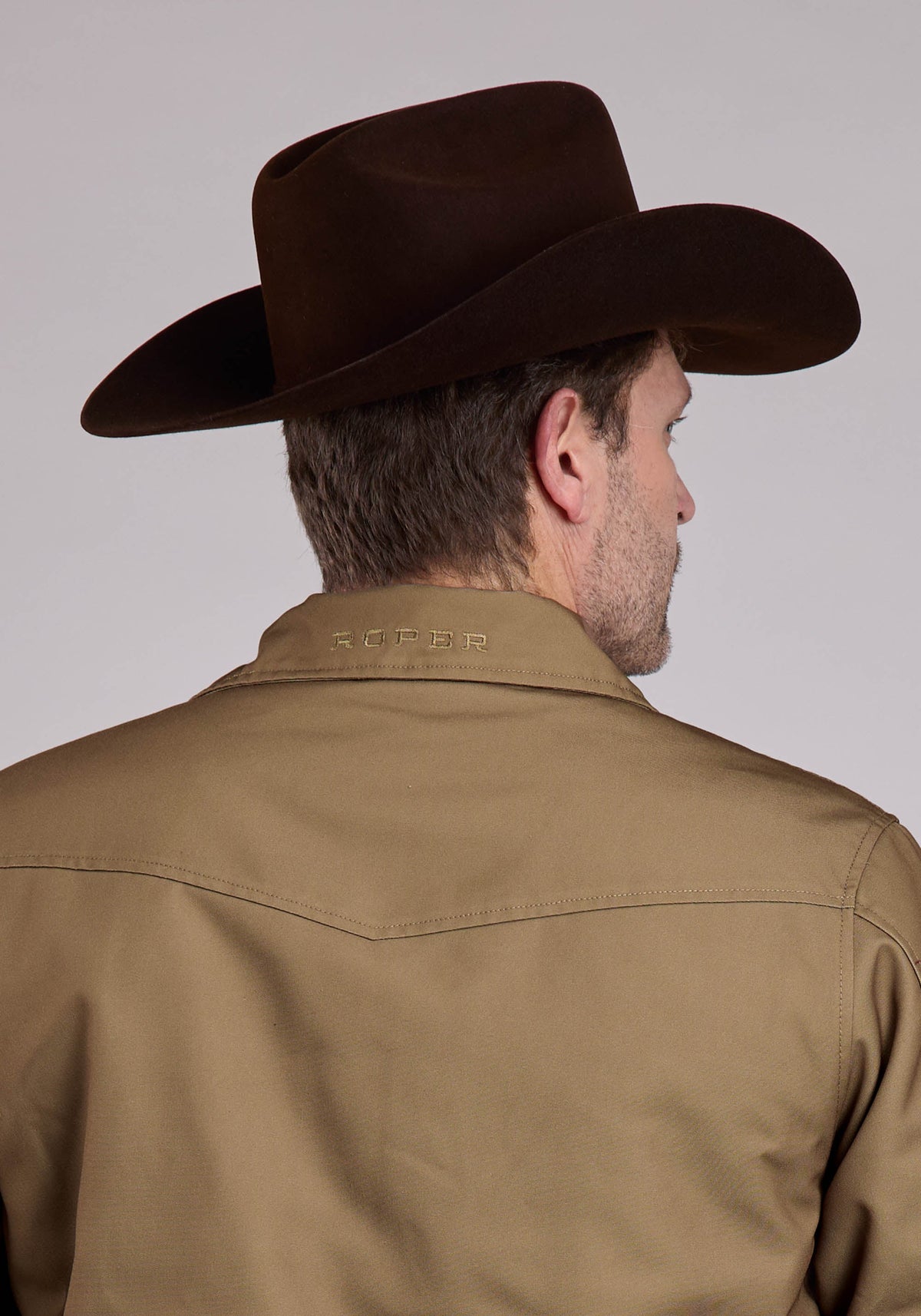 Roper Mens Jacket Zipper Canvas Zip Front Western Jacket