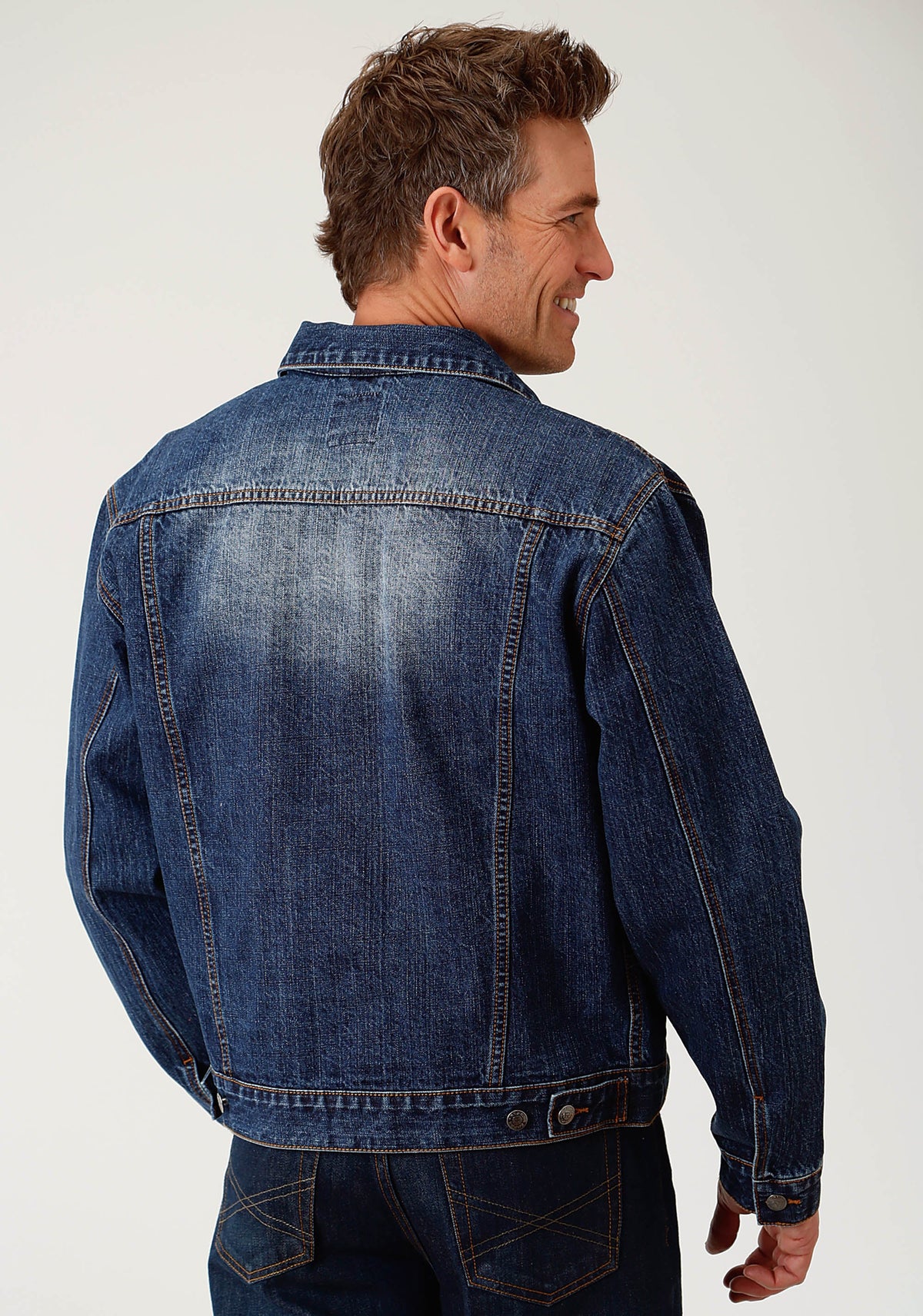 Roper Mens Blue Denim Jacket