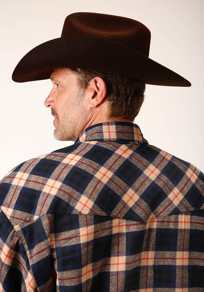 Roper Mens Long Sleeve Tall Fit Snap Sherpa Lined Flannel Shirt Jacket