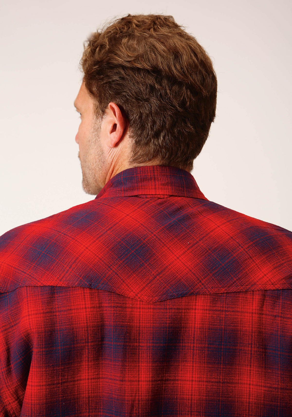 Roper Mens Long Sleeve Tall Fit Snap Sherpa Lined Flannel Shirt Jacket