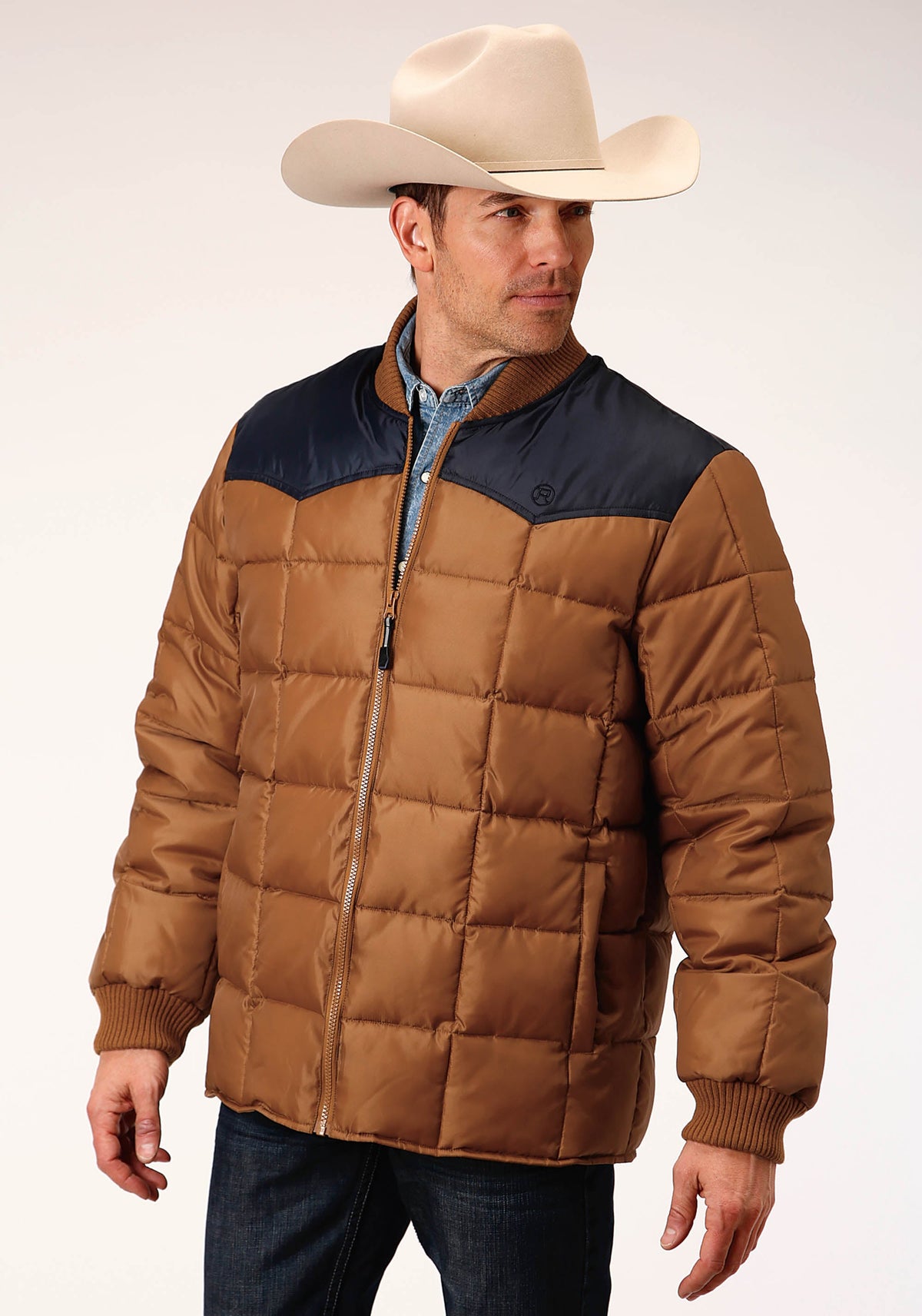 Roper Mens Quilted Polyfilled Jacket