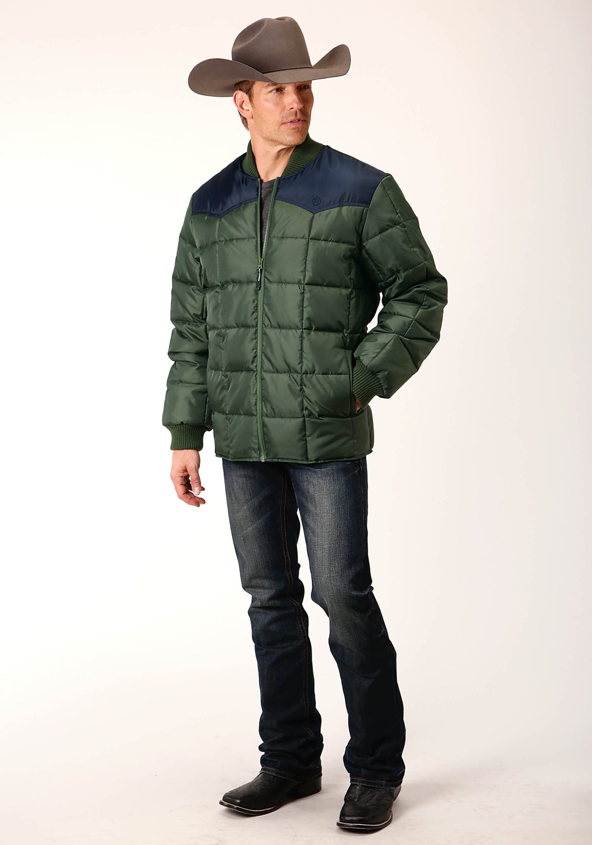 Roper Mens Quilted Polyfilled Jacket