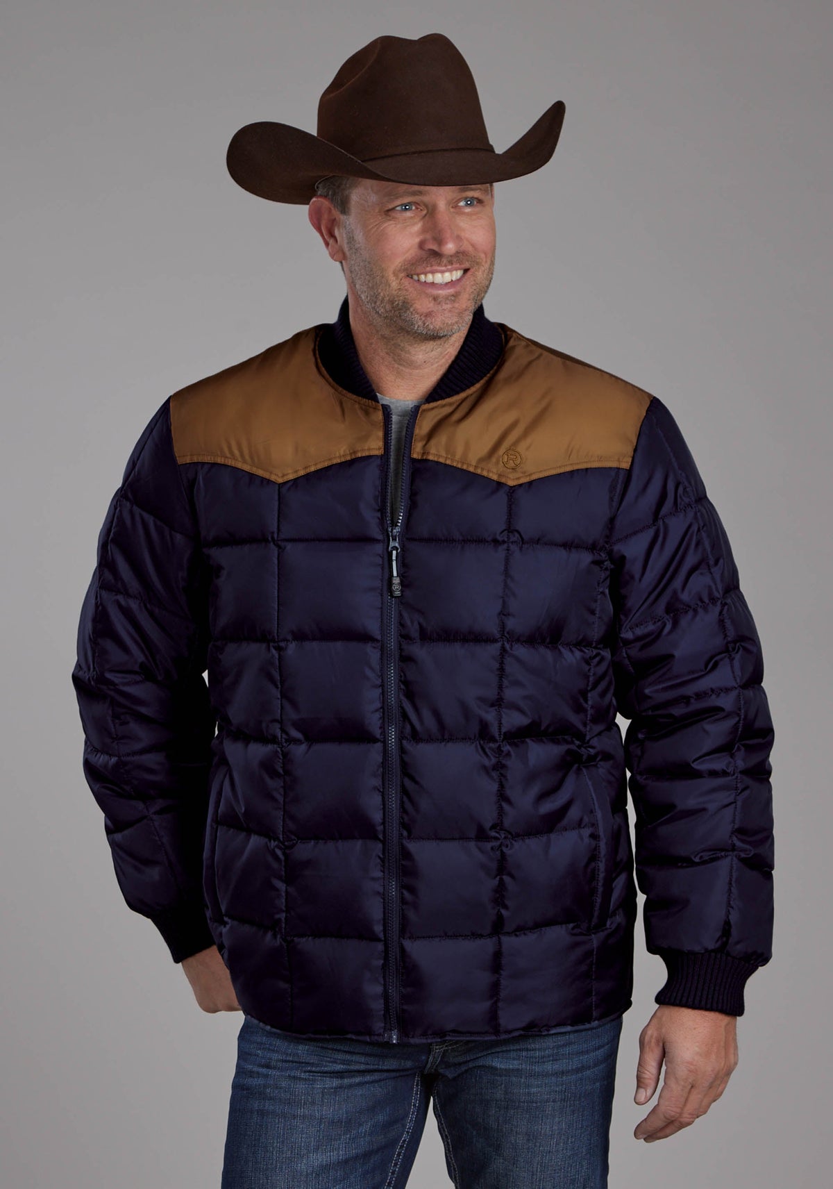 Roper Mens Price Point Poly Fill Zipper Jacket