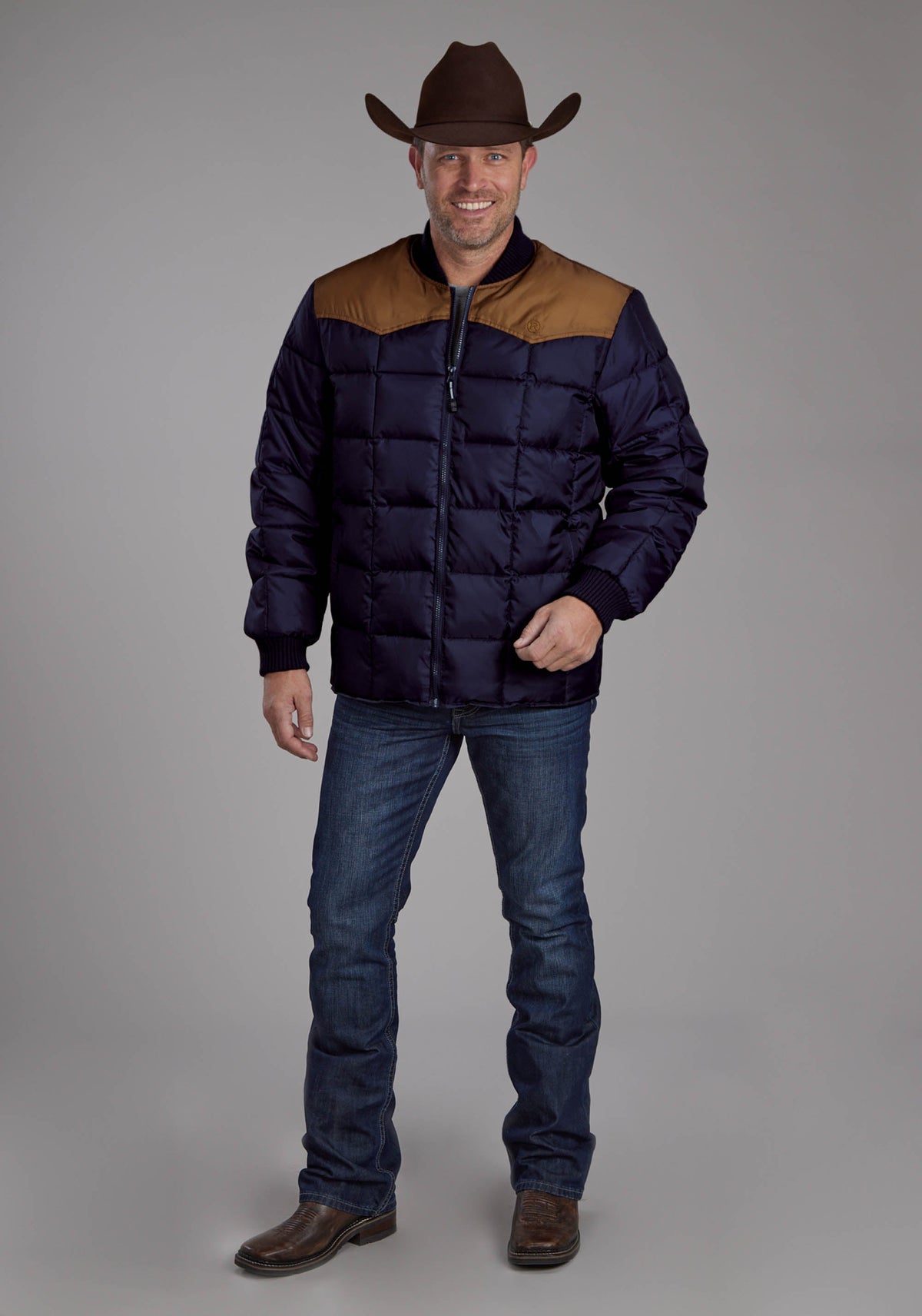 Roper Mens Price Point Poly Fill Zipper Jacket