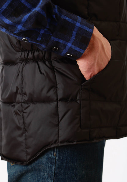 Roper Mens Black Poly-filled Vest