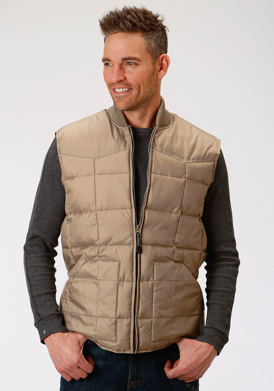 Roper Mens Khaki Poly-filled Vest