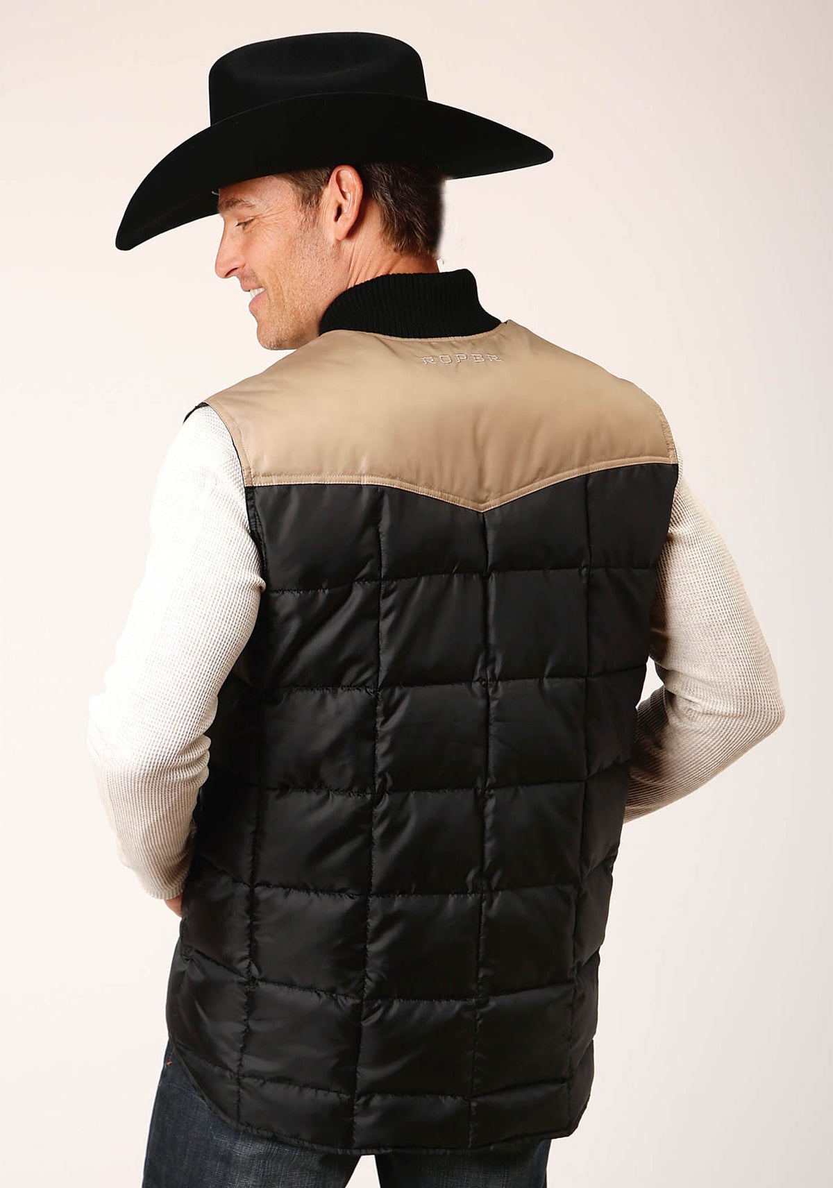 Roper Mens Quilted Polyfilled Vest