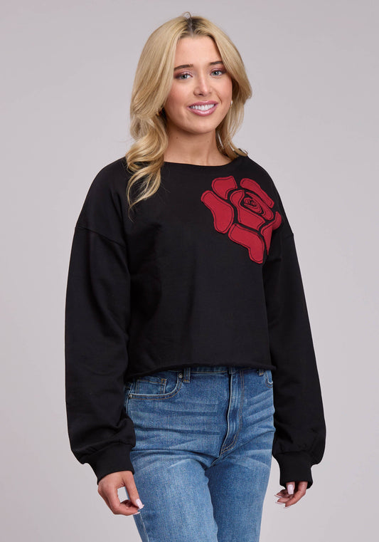 Roper Womens Jacket Pullover Long Sleeve Cotton Fleece Sweatshirt Western Jacket