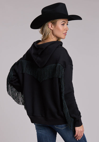 Roper Womens Roper Cotton Fleece Western Hooded Sweatshirt