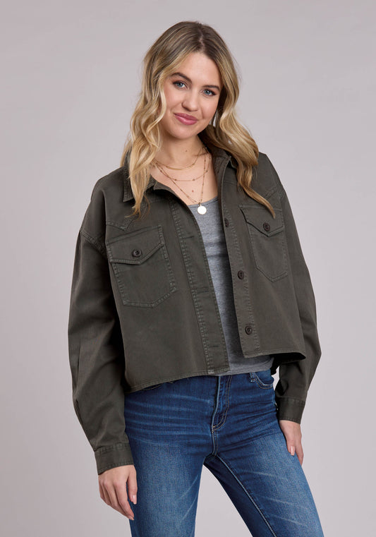 Roper Womens Jacket Button Pigment Dyed Western Jacket