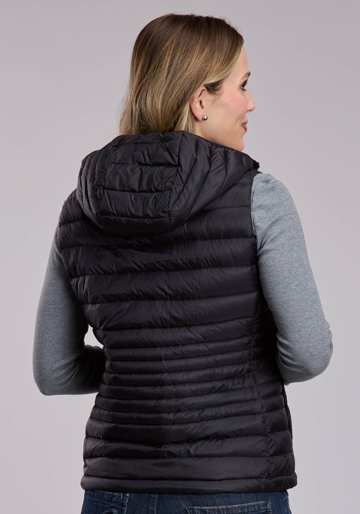 Roper Womens Roper Crushable Down Filled Western Hooded Vest