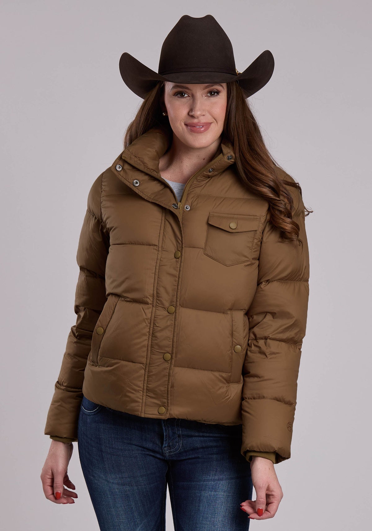 Roper Womens Roper Down Filled Western Puffy Coat