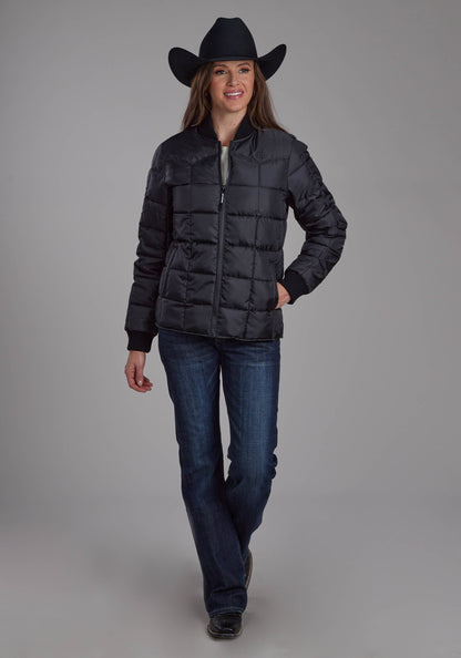 Roper Womens Women's Black Zipper Jacket