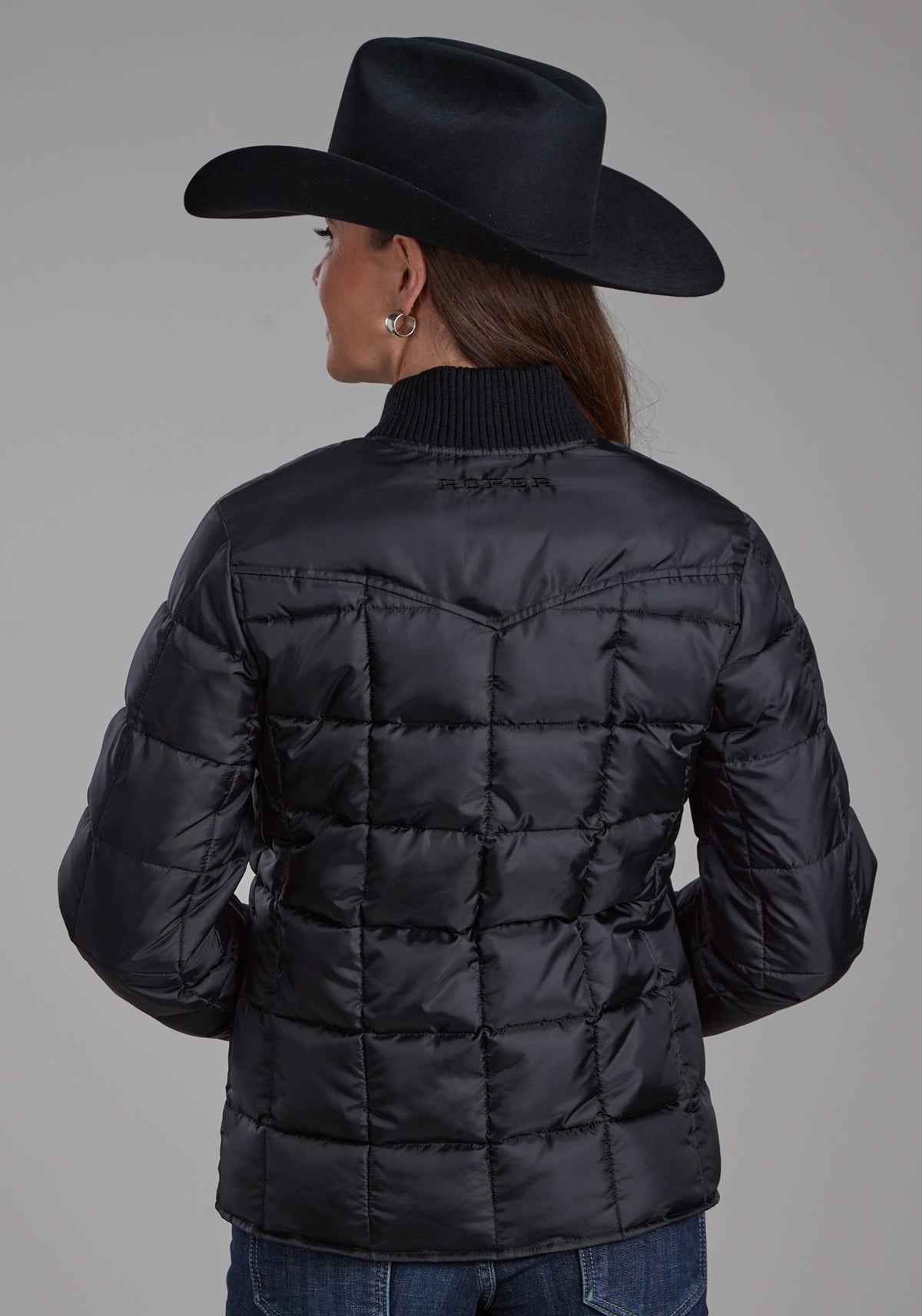 Roper Womens Women's Black Zipper Jacket