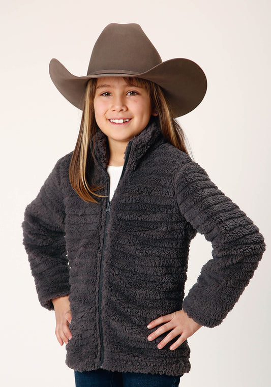 Roper Girls Womens  Faux Mink Fleece Jacket Polar Fleece Pullover