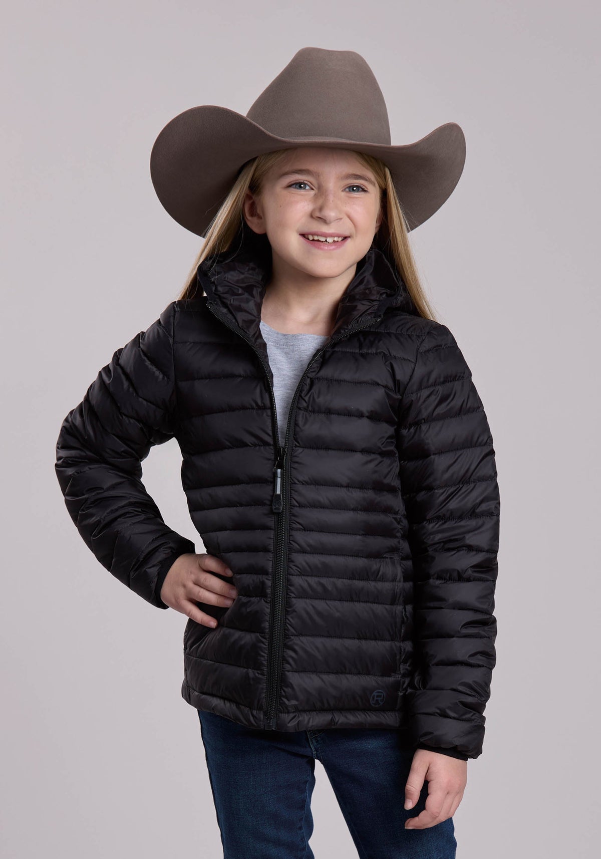 Roper Girls Roper Crushable Down Filled Western Hooded Coat