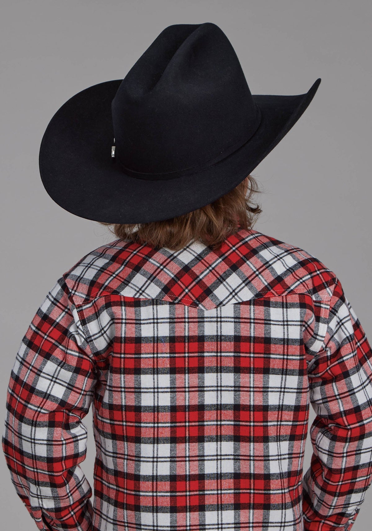 Roper Boys Sherpa Lined Flannel Shirt Snap Jacket