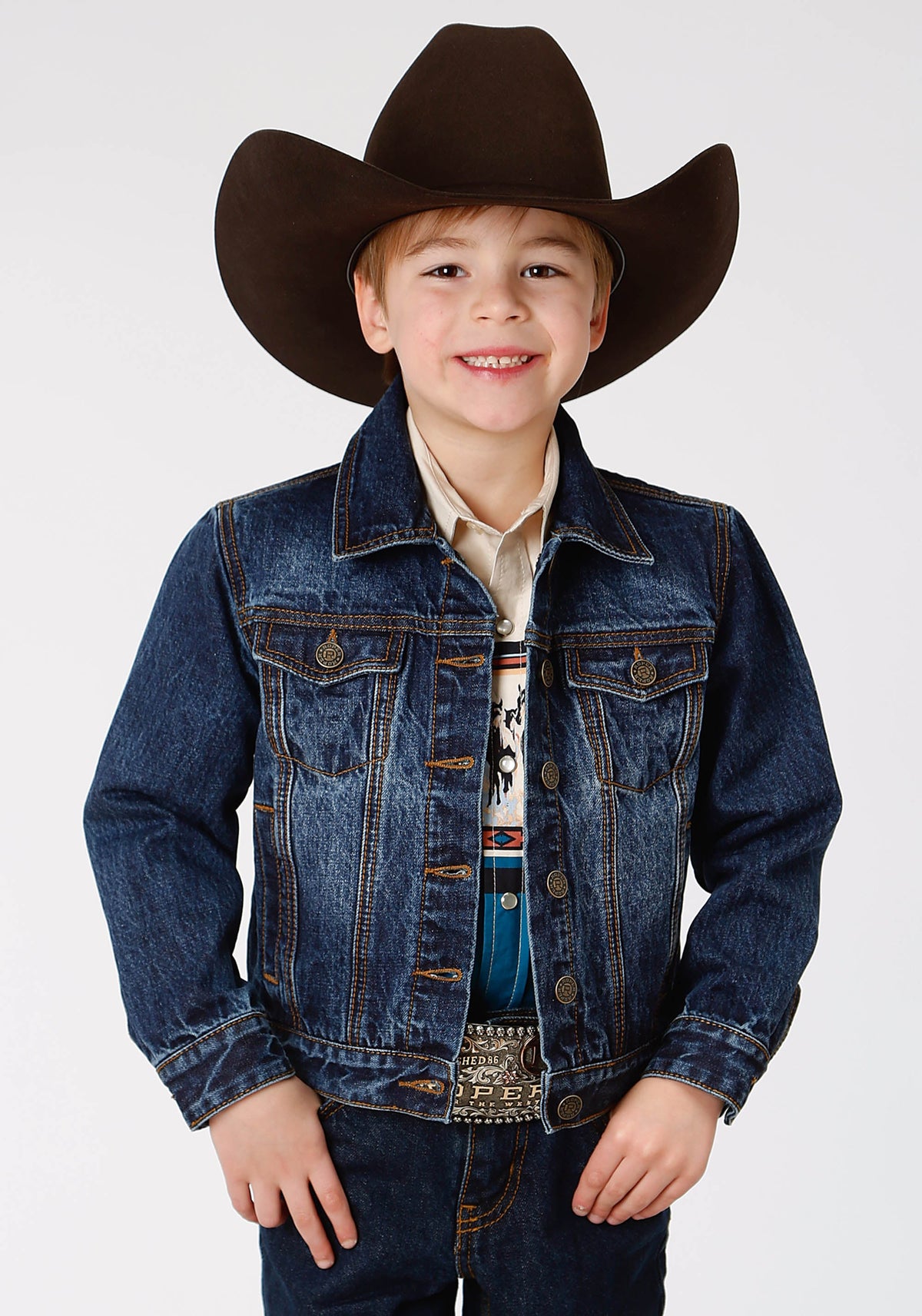 Roper Boys Denim Blue Jacket
