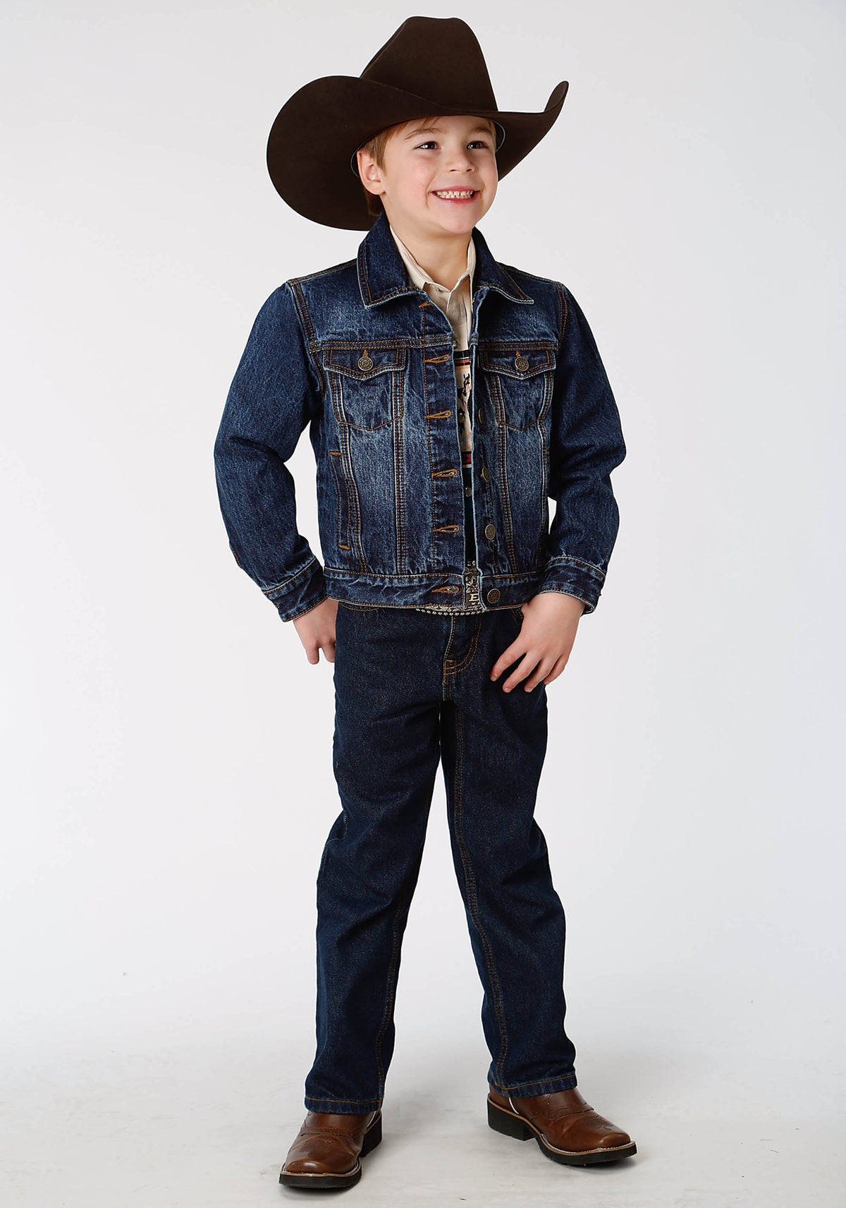 Roper Boys Denim Blue Jacket
