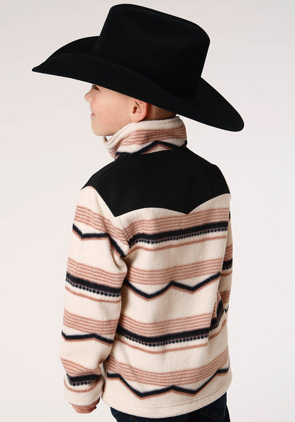 Roper Boys Polar Fleece  Horizontal Aztec Print Pullover