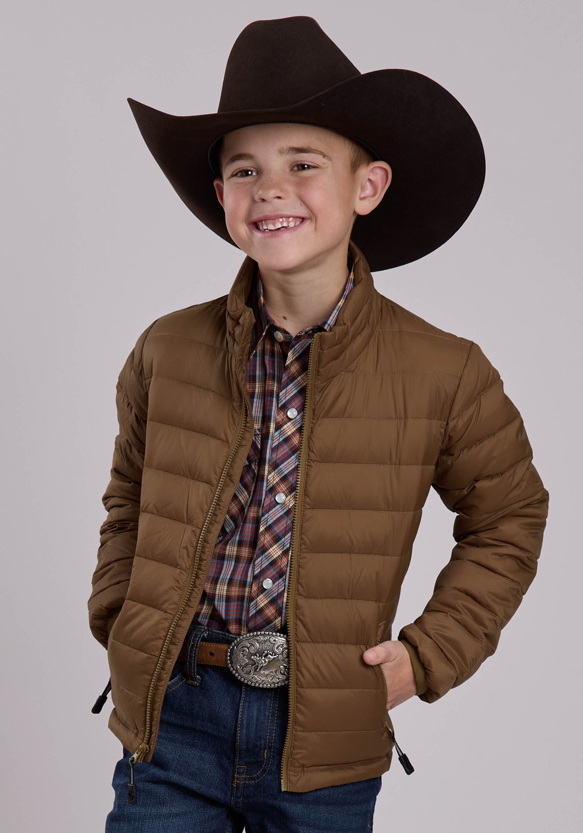 Roper Boys Roper Crushable Down Filled Western Jacket