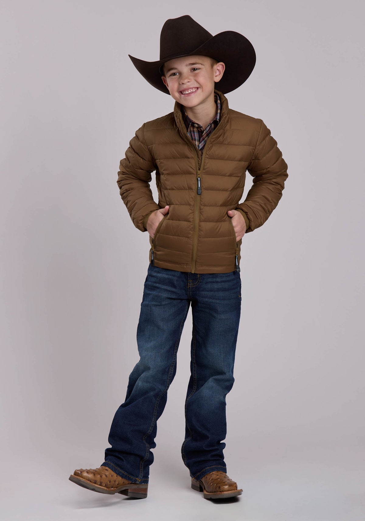 Roper Boys Roper Crushable Down Filled Western Jacket