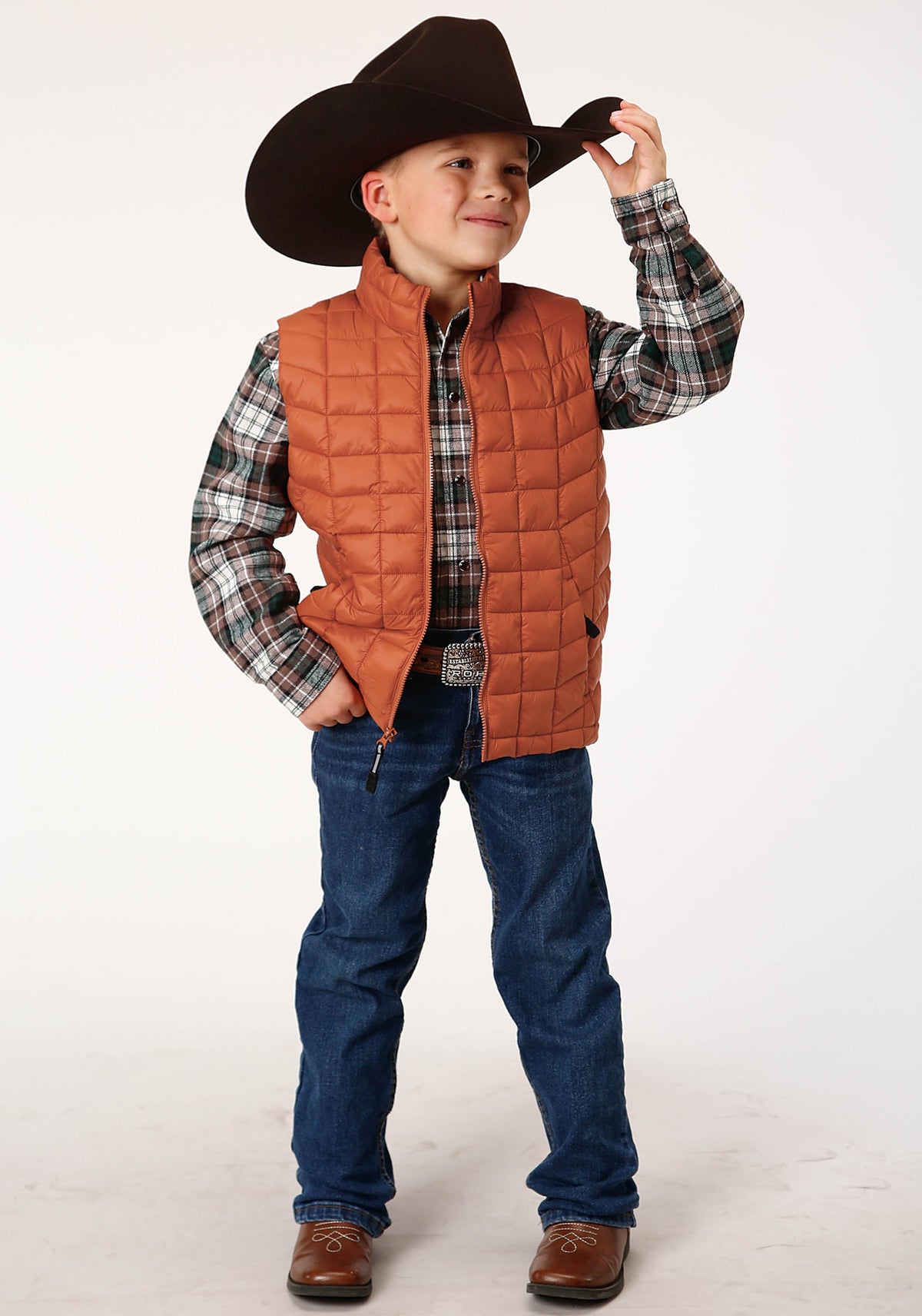 Roper Boys  Crushable Poly Filled Down Vest