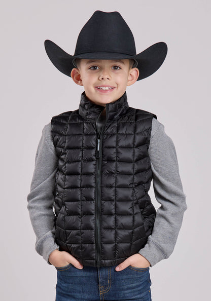 Roper Boys Vest Zipper Nylon Parachute Western Vest