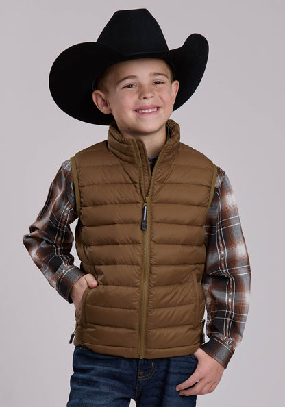 Roper Boys Roper Crushable Down Filled Western Vest