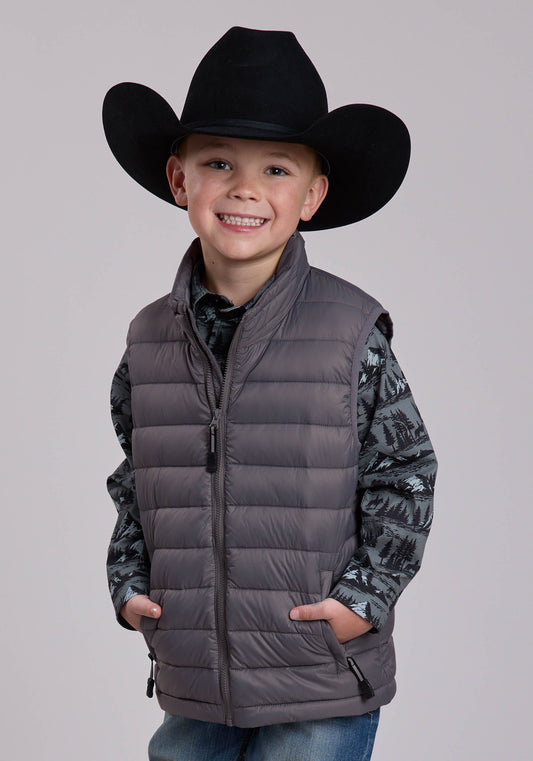 Roper Boys Roper Crushable Down Filled Western Vest