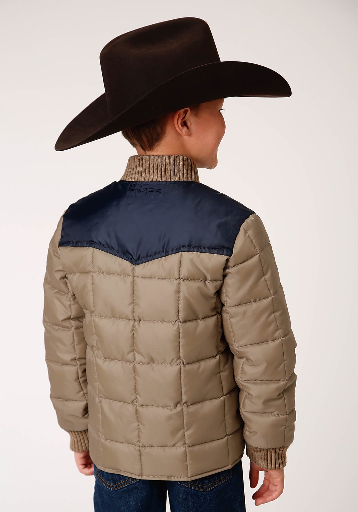 Roper Boys  Quilted Poly With Poly Fill Jacket Poly Filled Western Jacket