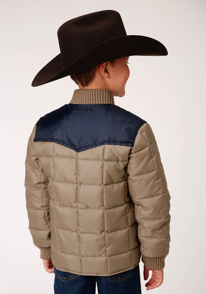 Roper Boys  Quilted Poly With Poly Fill Jacket Poly Filled Western Jacket