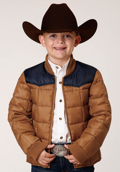 Roper Boys  Quilted Polyfilled Jacket Poly Filled Western Jacket