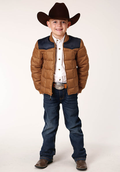 Roper Boys  Quilted Polyfilled Jacket Poly Filled Western Jacket