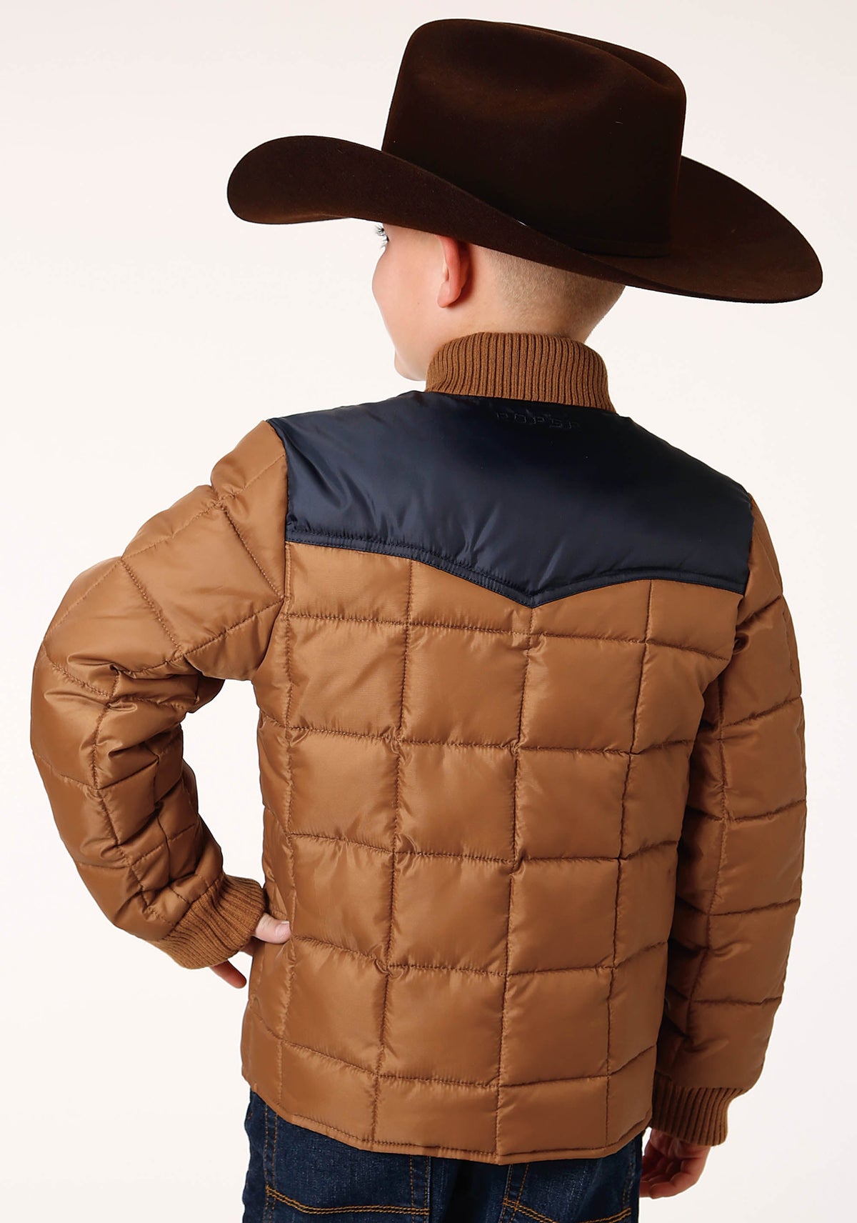 Roper Boys  Quilted Polyfilled Jacket Poly Filled Western Jacket