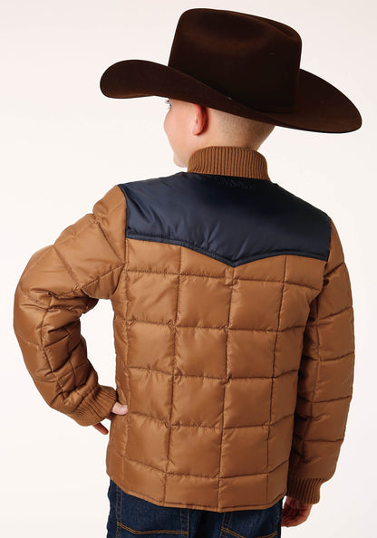 Roper Boys  Quilted Polyfilled Jacket Poly Filled Western Jacket