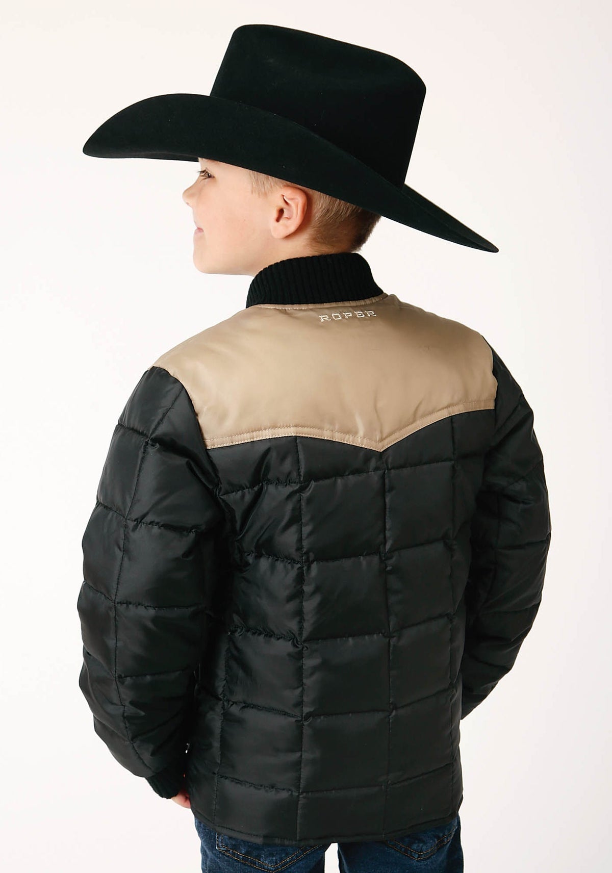 Roper Boys  Quilted Polyfilled Jacket Poly Filled Western Jacket