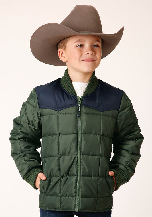 Roper Boys  Quilted Polyfilled Jacket Poly Filled Western Jacket